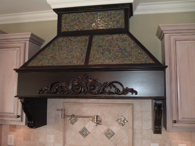 48" Cooktop Hood with Glass Tile