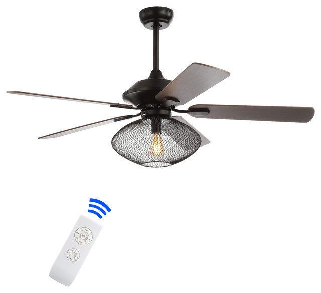 Clift 52 1 Light Ceiling Fan With Remote Black