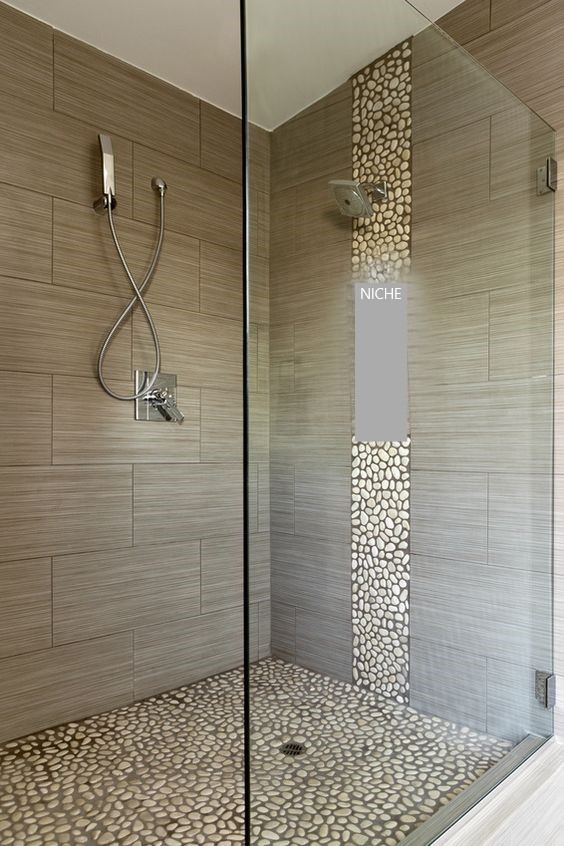 Shower Accent Tile and Niche