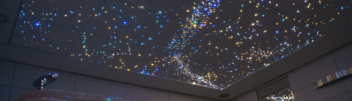 Star Ceiling fiber optic LED light panels - Oosterhout, ZH 