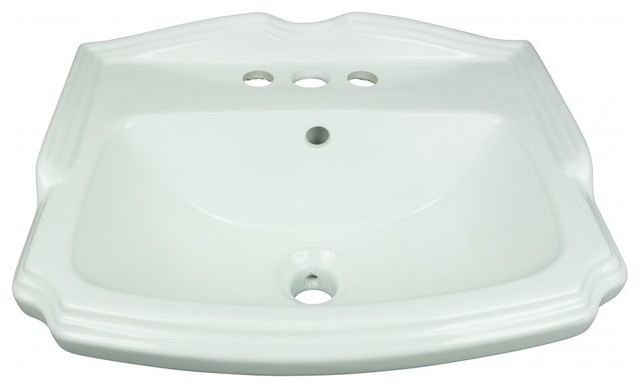 Small Wall Mount Bathroom Sink White Porcelain with Overflow Renovators ...