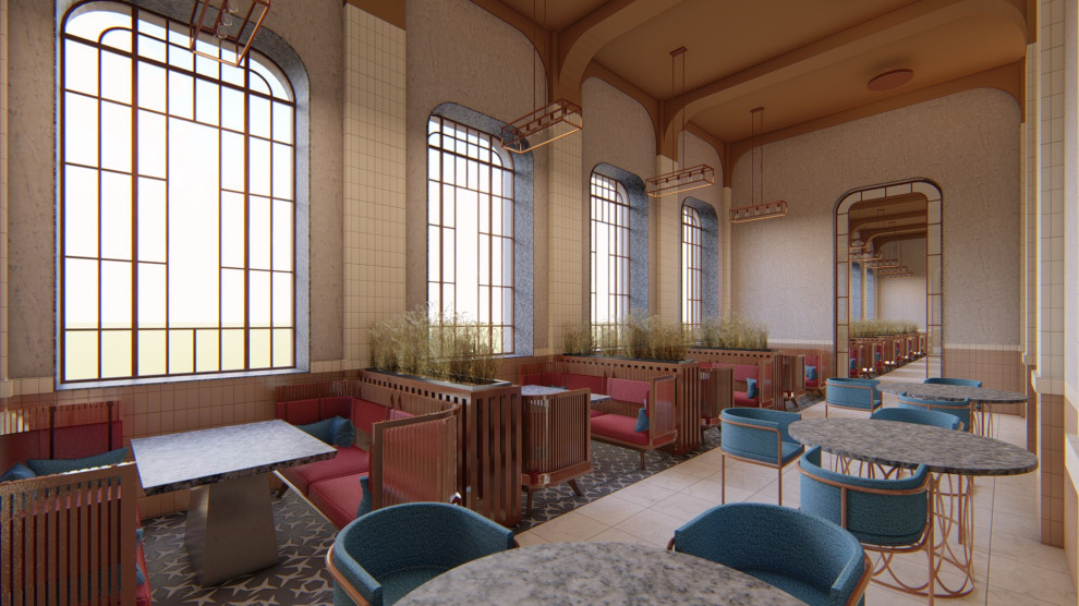 Проект ресторана в стиле ar deco