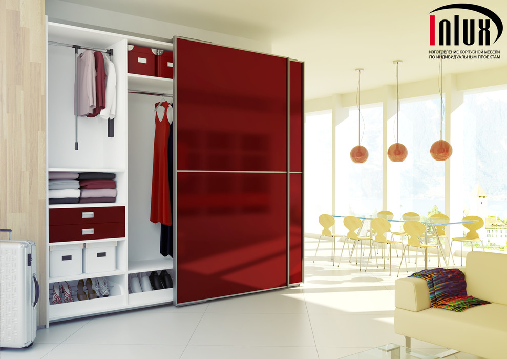 Шкафы с компланарной системой раздвижения дверей