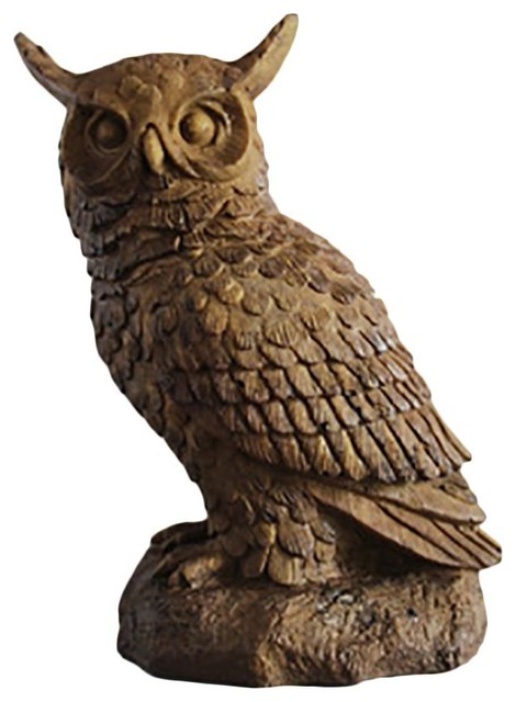 Hoot Owl, Garden Birds - Rustic - Garden Statues And Yard Art - by ...