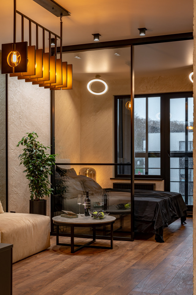 ЖК САМПО. 1-комнатная квартира в брутальном стиле, "от бетона" до заселения