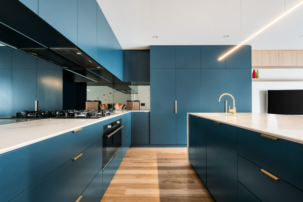Design ideas for a contemporary kitchen in Sydney.