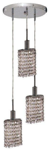 Elegant Lighting 1283D-R-E-CL/EC Chrome Pendant