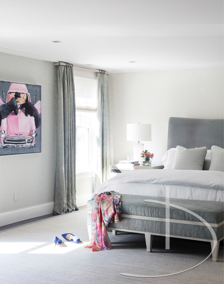 Inspiration for a transitional home design remodel in Boston