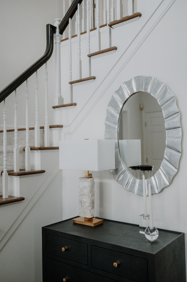 Transitional home design photo in Cleveland