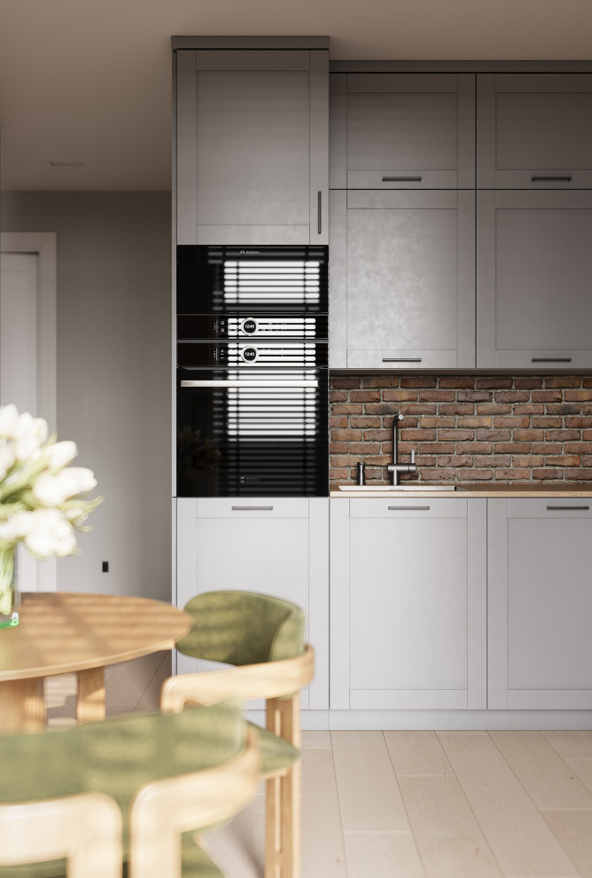 Дизайн-проект квартиры 60 кв.м в  стиле Петербургский Лофт