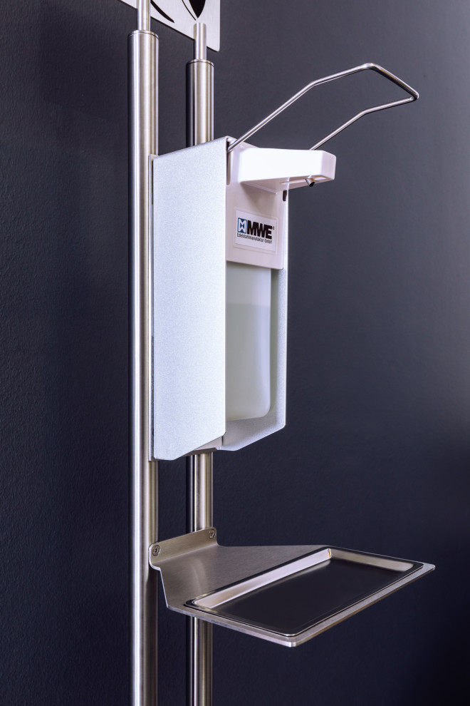 Диспенсер для антисептика, напольный. Материалы: латунь и нержавеющая сталь!