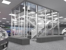 Проектирование и дизайн аварийных выходов на парковке ТРЦ "МЕГА"