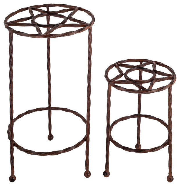 Pomeroy Tejas, Set of 2, Plant Stands, Montana Rustic