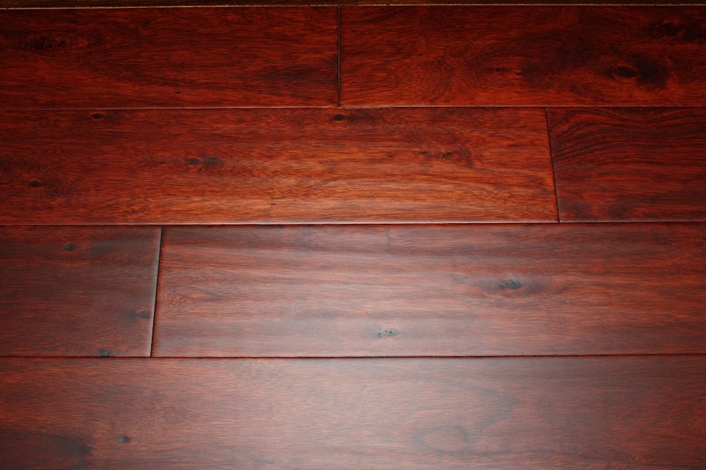 Eucalyptus Spice 3/8 x 5 Hand Scraped Engineered Hardwood Floors