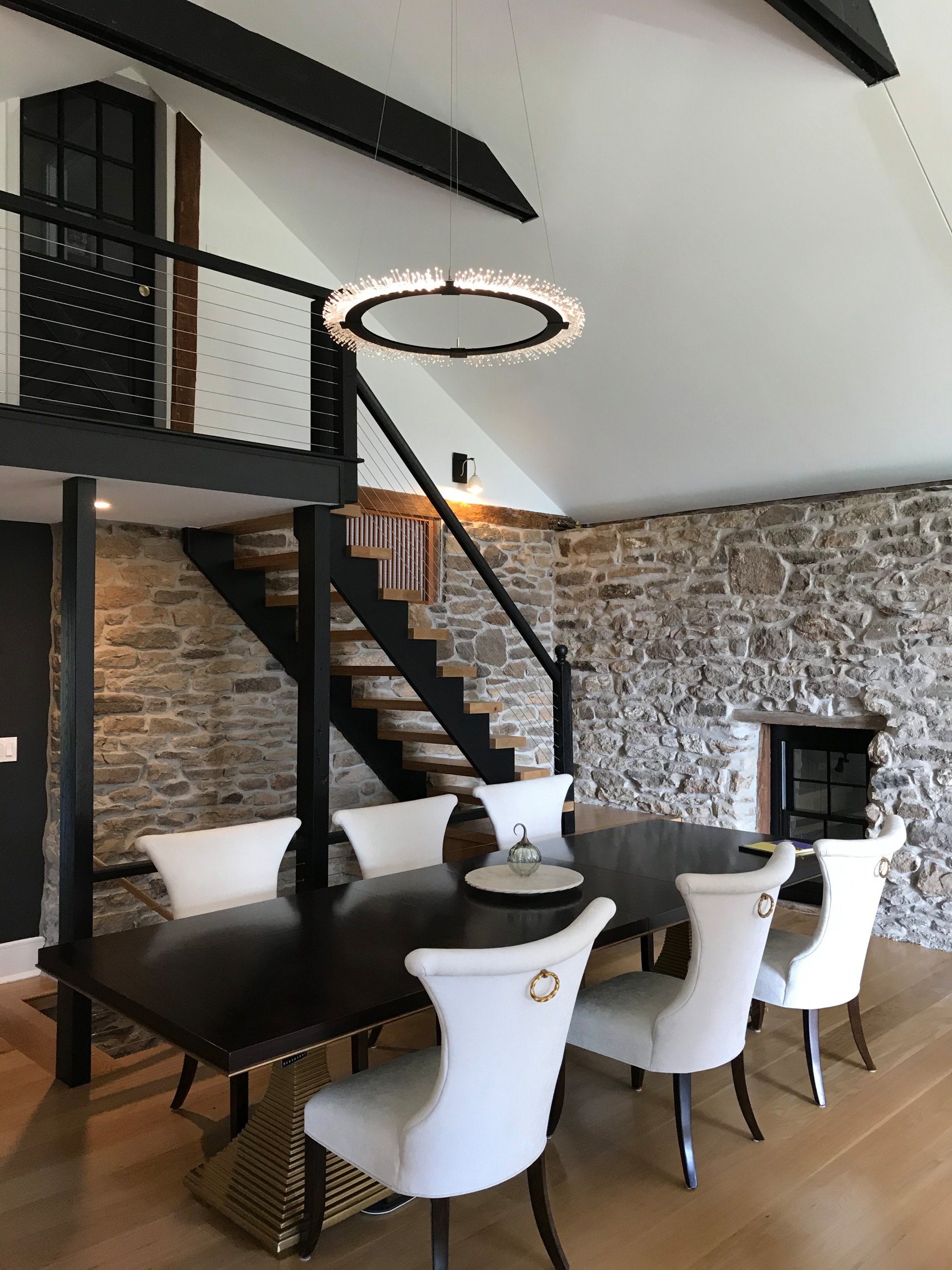 Barn Conversion. Unique blend of ultra modern design complementing 200 year old barn