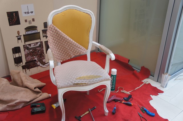 Инструкция по обтяжке стула тканью