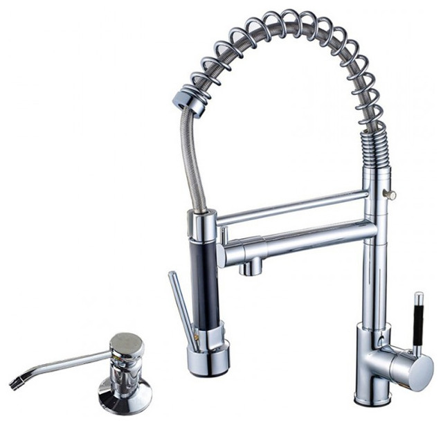  Naples  Kitchen  Sink Faucet  With Pull Out Hand Sprayer 