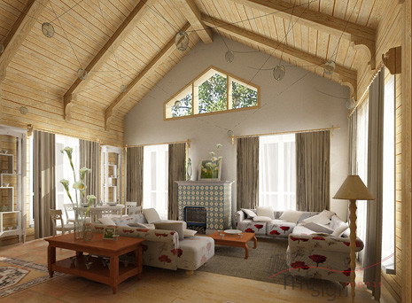 интерьер деревянного дома