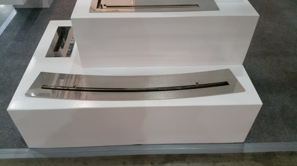 Встроенные топливные блоки в интерьере