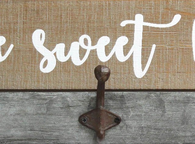 Stratton Home Decor Rustic Home Sweet Home Hooks - Farmhouse - Wall ...