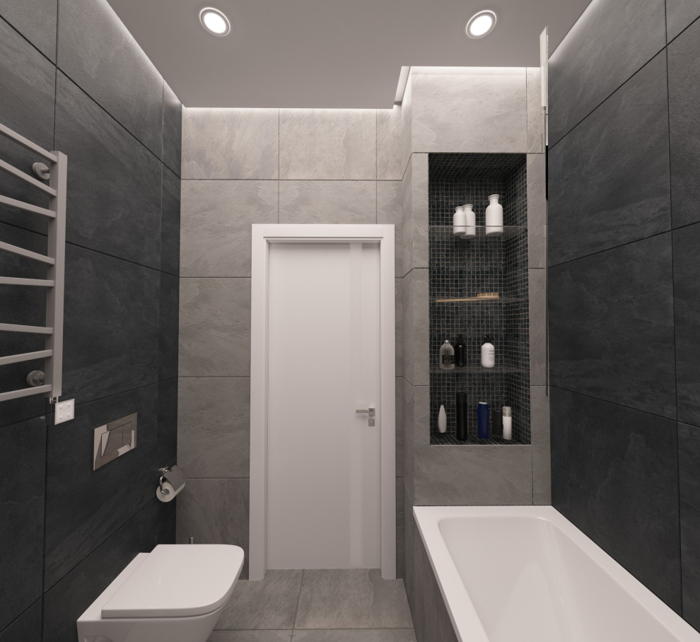 Дизайн ванной в ЖК "Флотилия", г.Краснодар