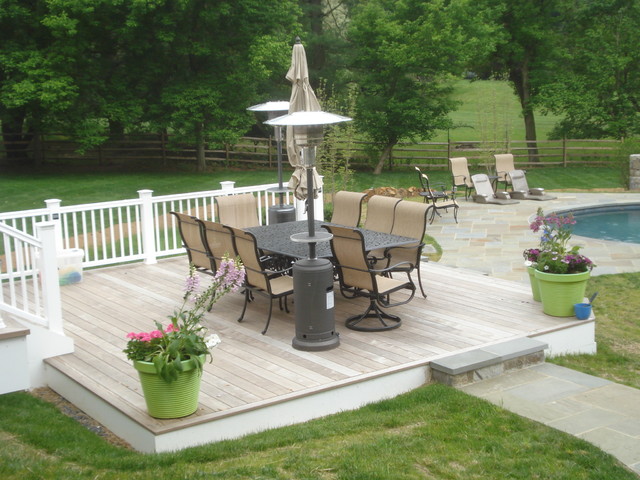 IPE Deck and Flagstone Pool Deck klassisch-terrasse