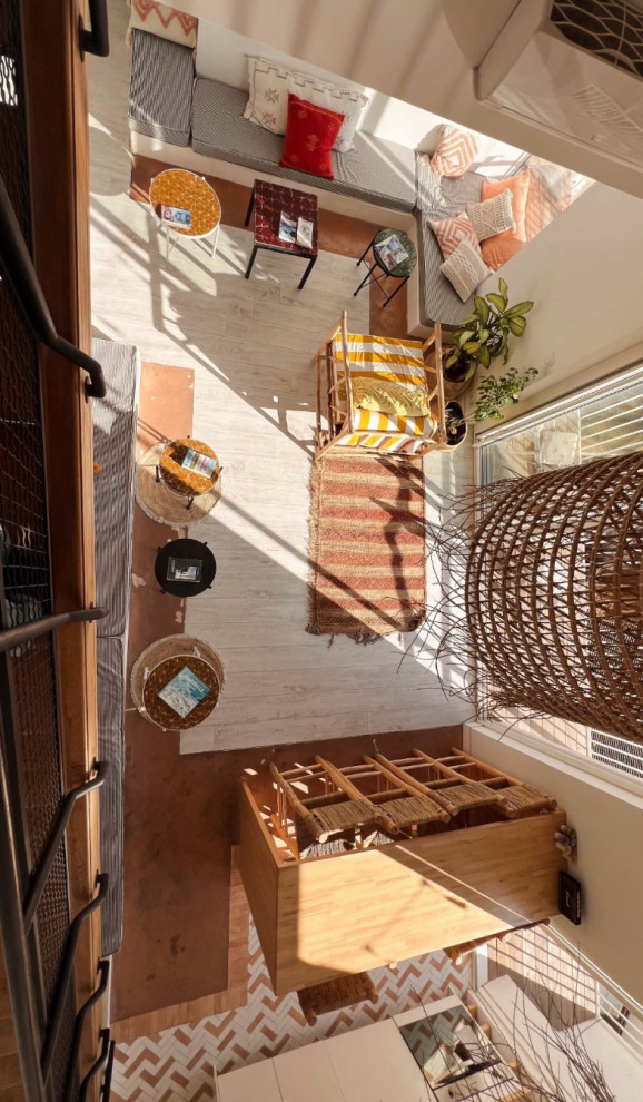 Projet Nédélec, rénovation d'un appartement avec mezzanine rooftop et balcon.