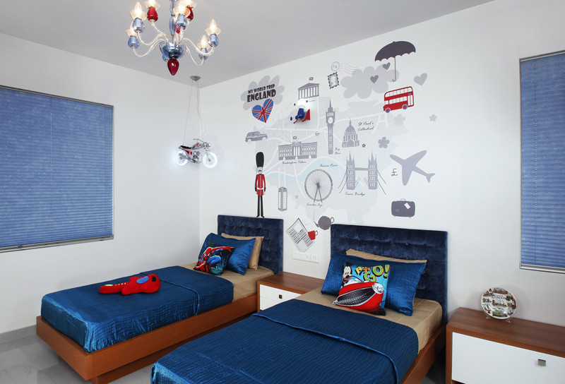 Inspiration for a contemporary kids' room in Bengaluru.