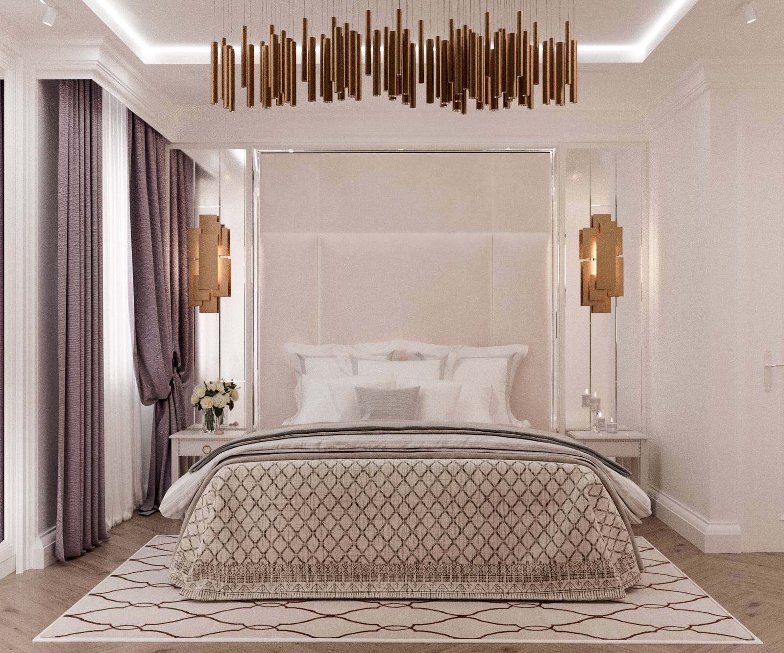 Спальня, современная классика, 2019