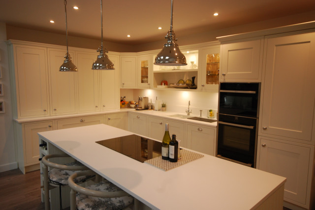 Custom larders, pantries and space towers. eclectic-kitchen