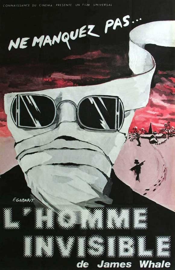 The Invisible Man 11 x 17 Movie Poster - French Style A