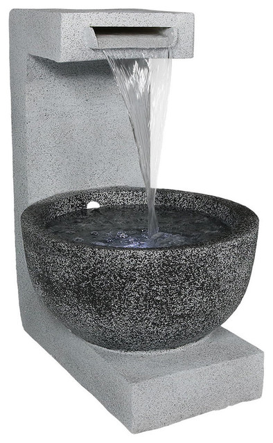 Sunnydaze Monterno Flowing Falls Outdoor Garden Water Fountain