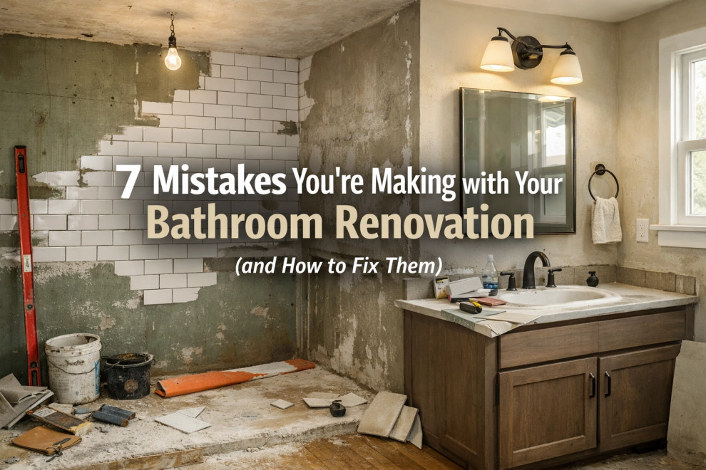 7 Mistakes You're Making with Your Bathroom Renovation (and How to Fix Them)