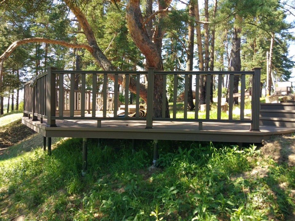 Терраса с подсветкой