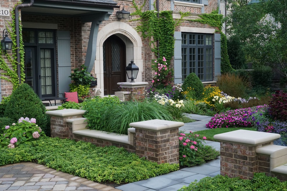 Front Entry Walk Summer Traditional Landscape Chicago By Chalet 3899