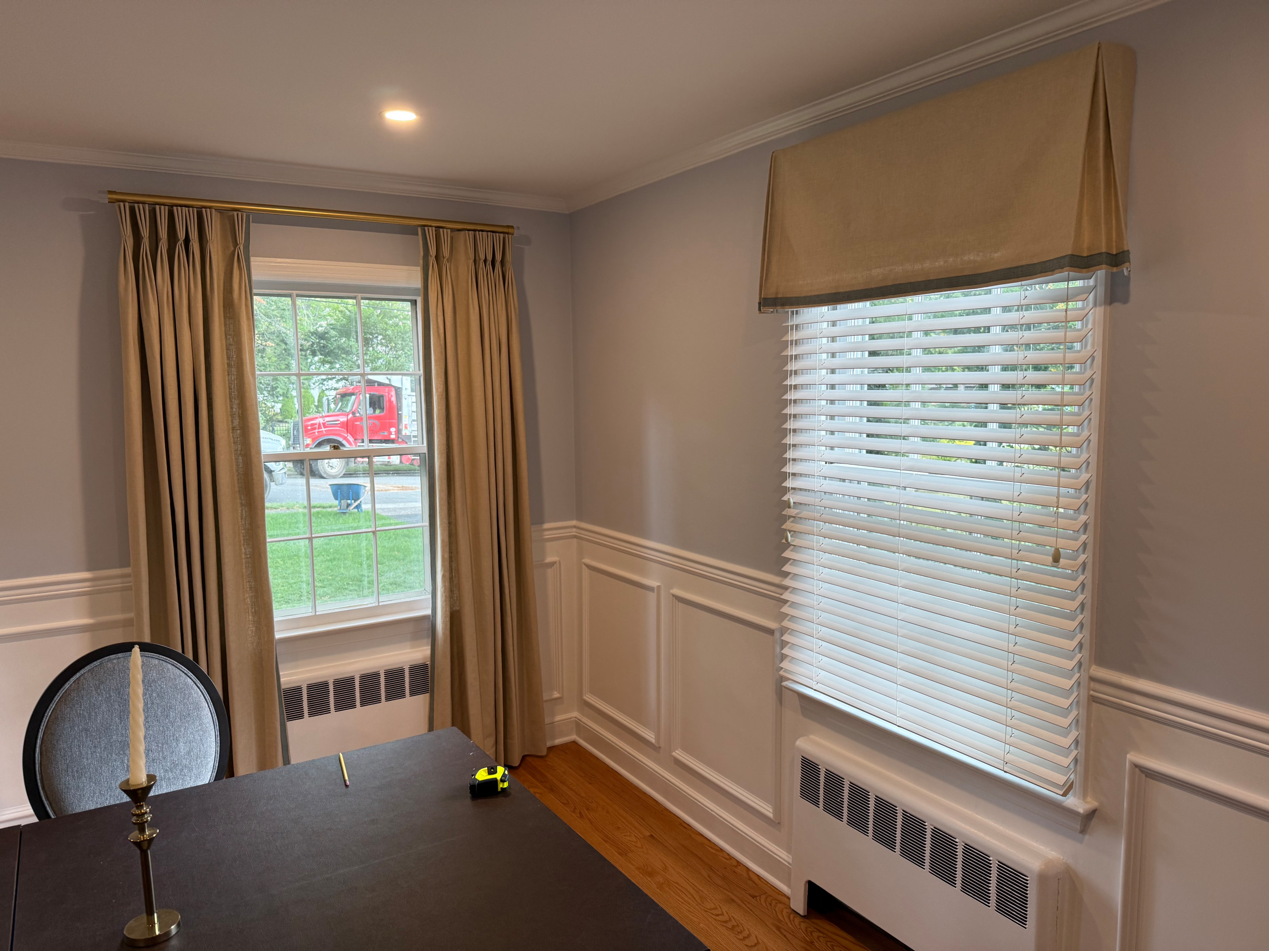 Classic closing drapery panels