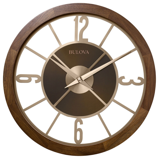 Sandpiper Bluetooth Wall Clock 26" Transitional Outdoor Clocks by