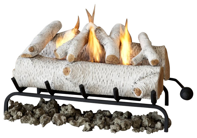 Conversion Birch Log Set For Gel Fuel Fireplace, 24 Conversion Birch Log Set for Gel Fuel Fireplace, 24