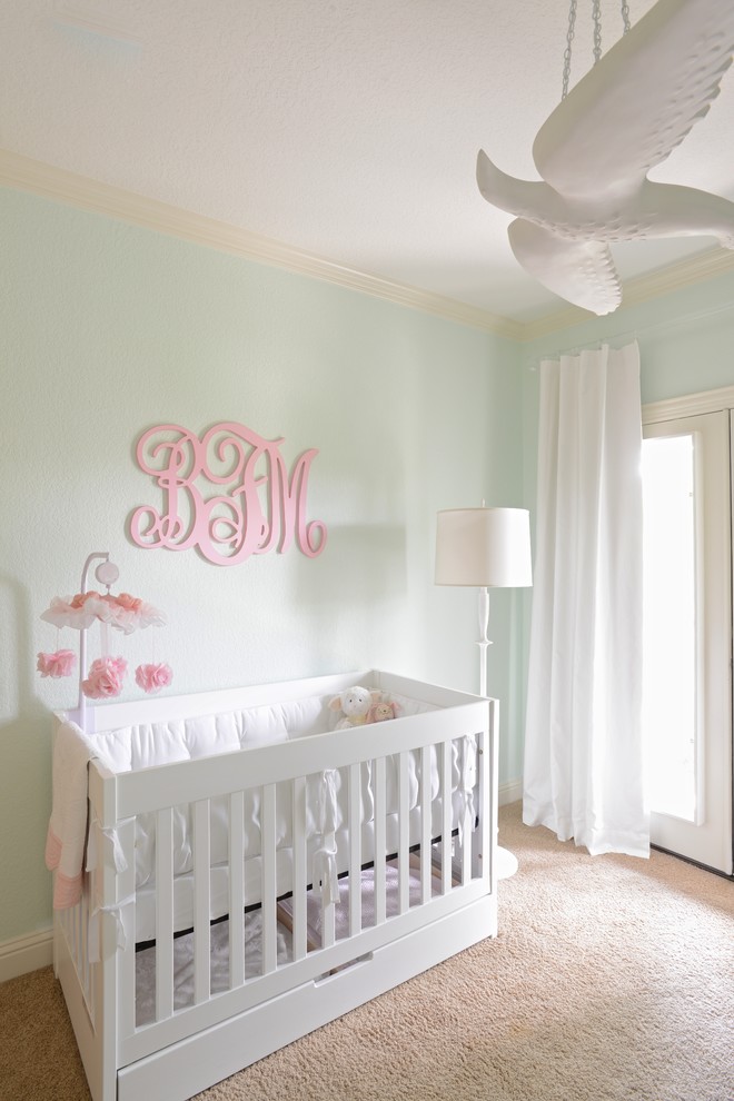 peach nursery walls