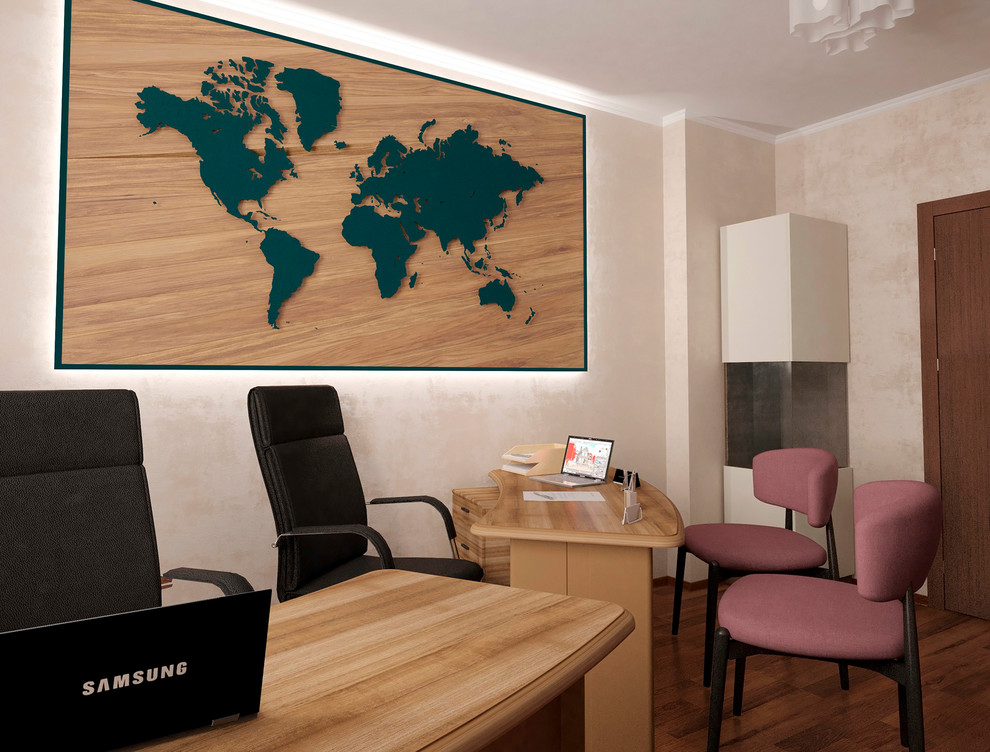 Дизайн-проект кабинета турагенства (визуализация)