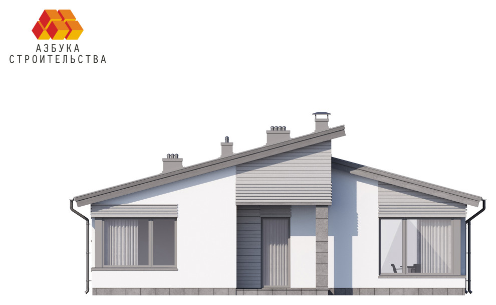 Одноэтажный проект дома АБ-134