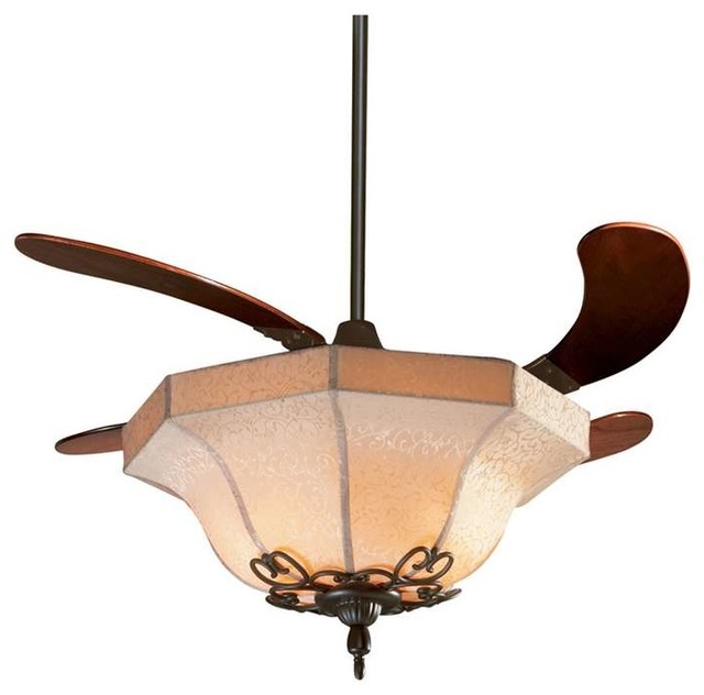 Fanimation Air Shadow Fan Fabric Shade Oil Rubbed Bronze