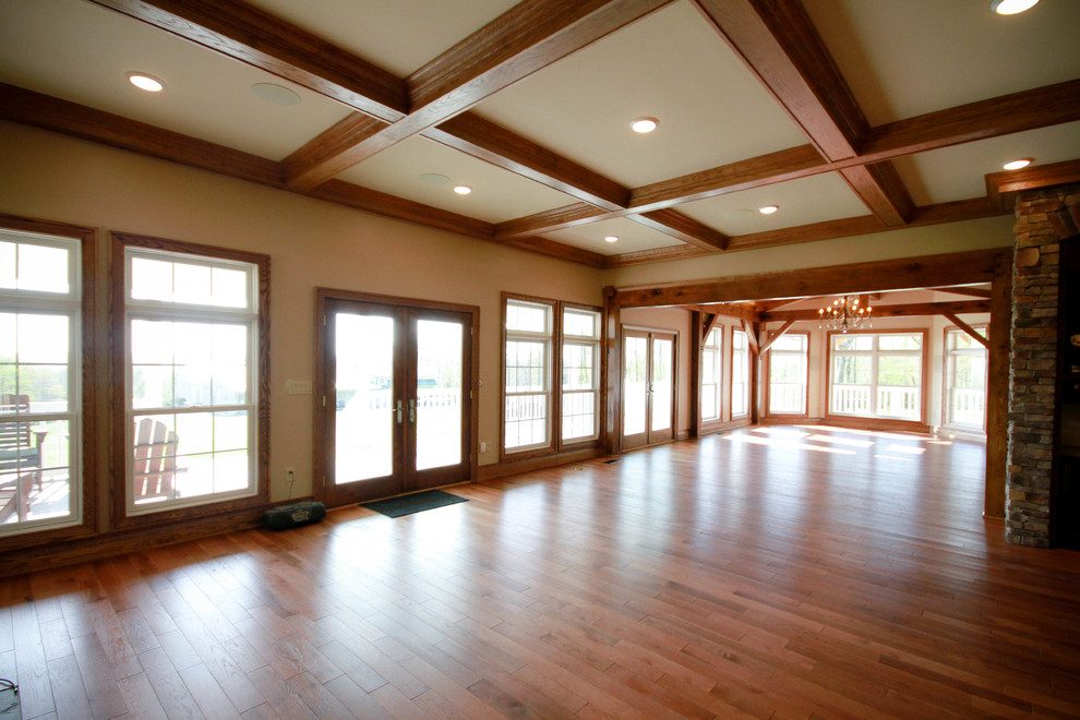 Timber Frame House Addition on Ridge Road