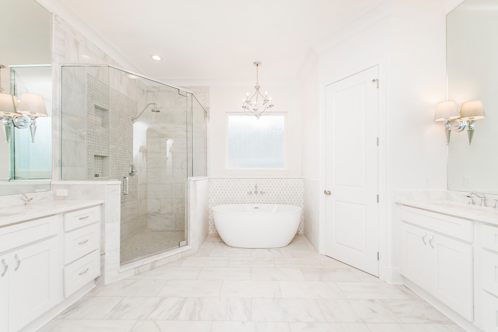 Inspiration for a transitional bathroom remodel in New Orleans