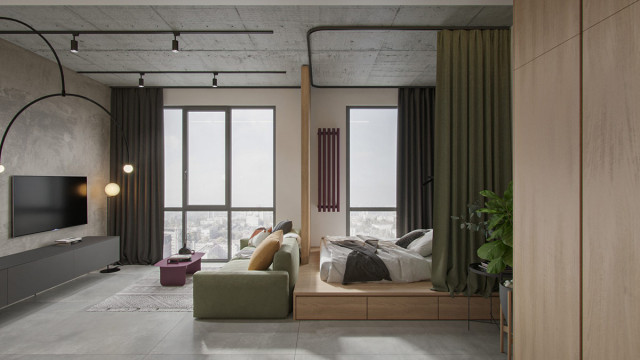 Studio Renovation modern-living-room
