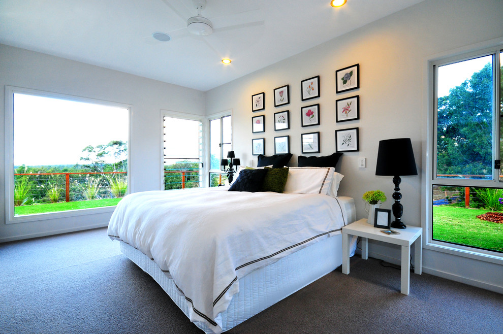 Modernes Schlafzimmer in Brisbane