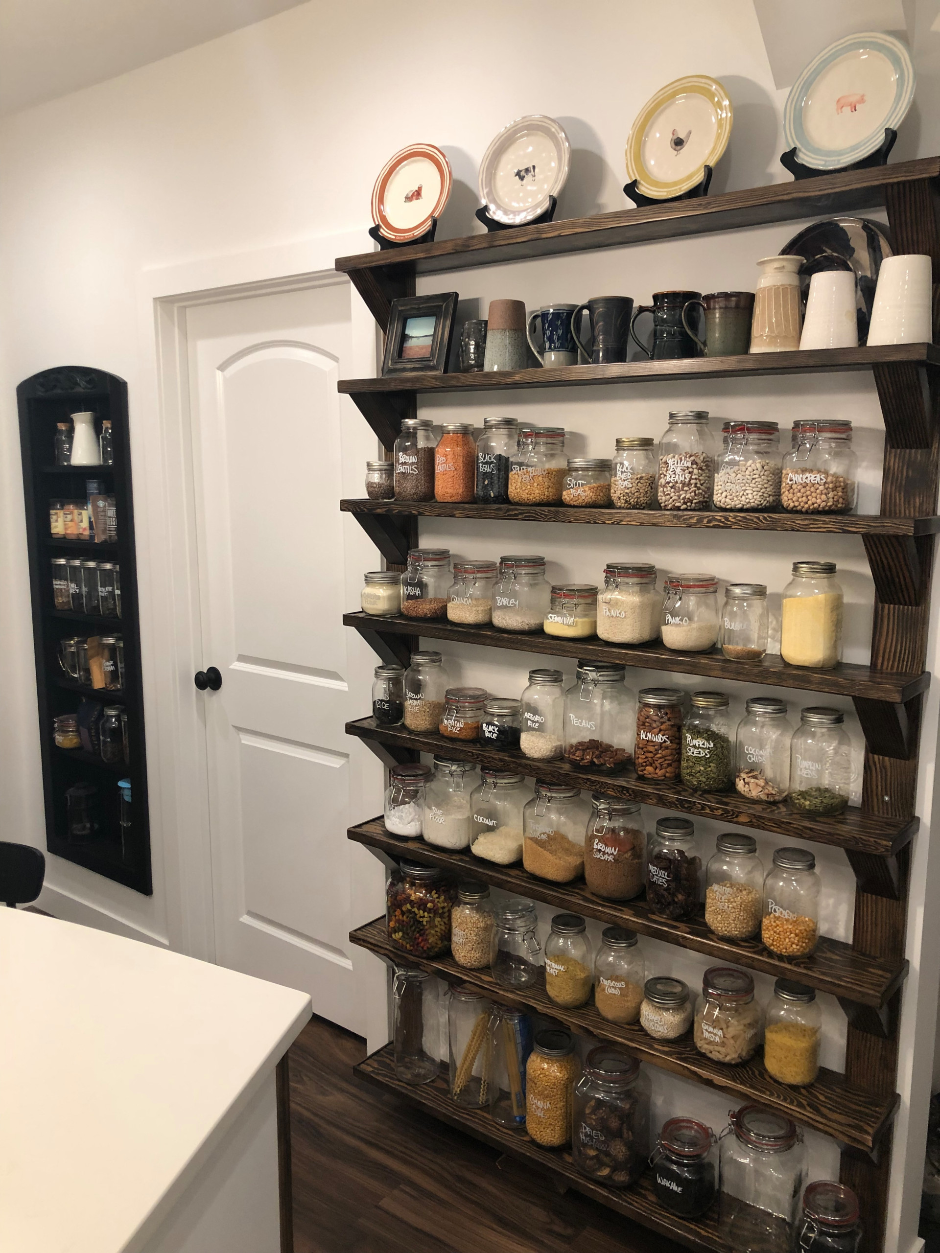 built in shelving