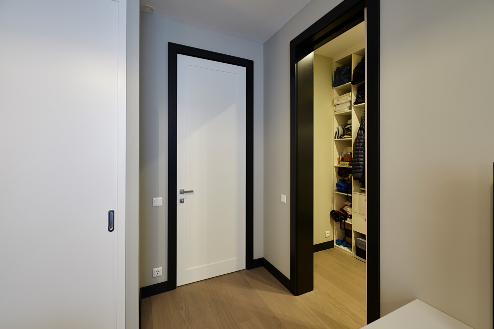 Design ideas for a mid-sized contemporary hallway in Moscow.