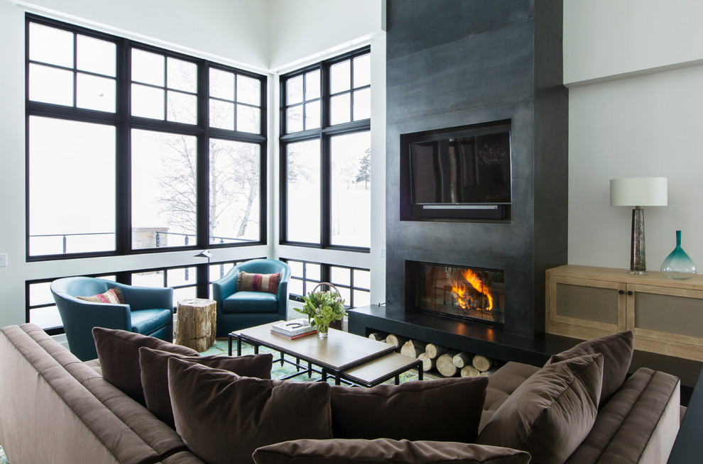 Inspiration for a transitional living room in Boise.