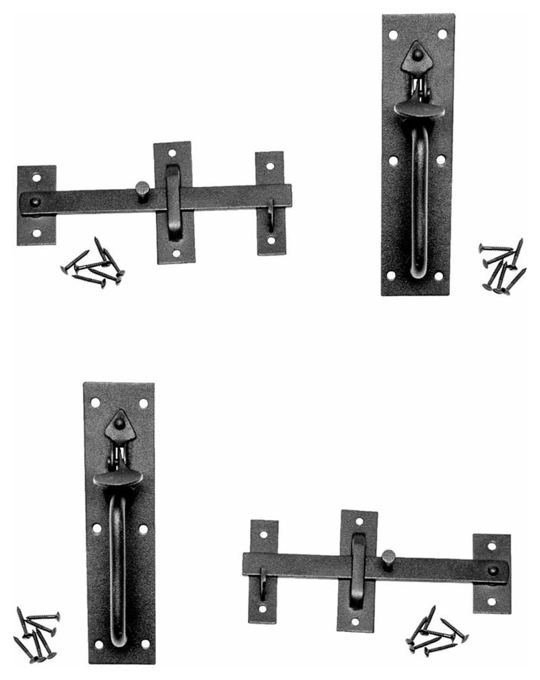 Black Iron Gate Door Latch Lock Norfolk Door Latches Hardware Traditional Door Entry Sets